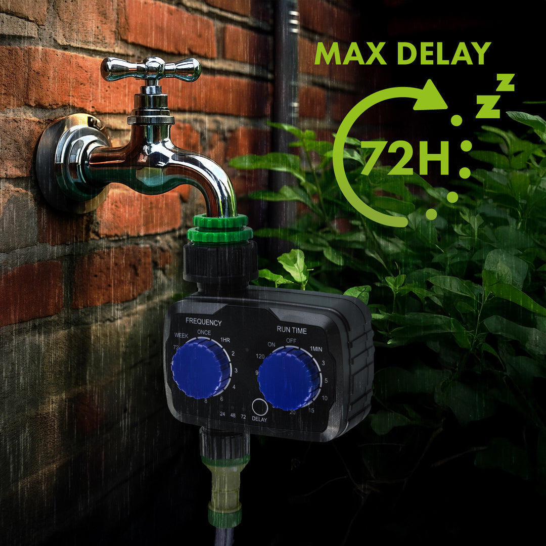 GreenBlue electronic irrigation controller, programmer, power 2x 1.5V AA, GB391 + 2x Varta Industrial AA alkaline battery