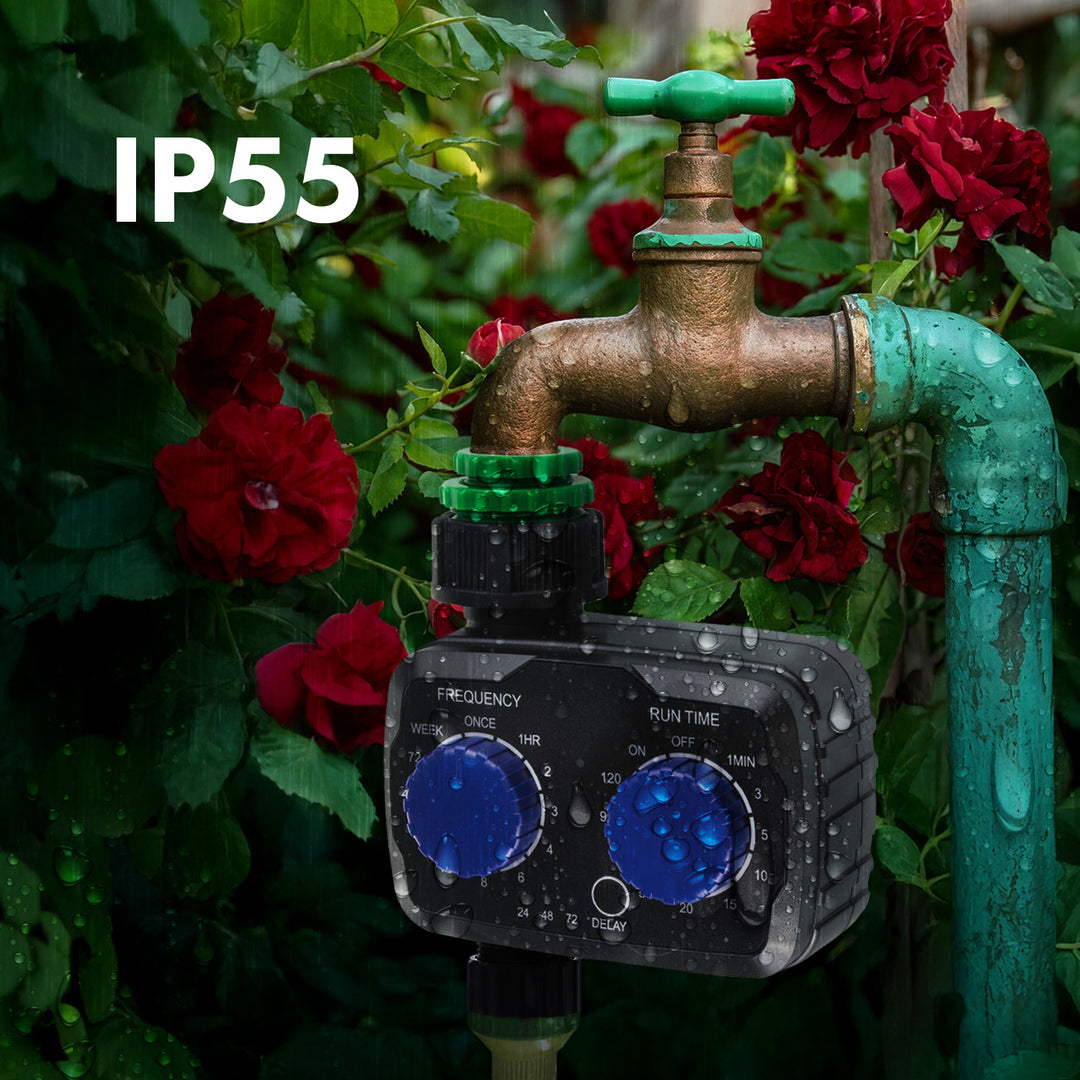 GreenBlue electronic irrigation controller, programmer, power 2x 1.5V AA, GB391 + 2x Varta Industrial AA alkaline battery