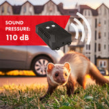 GreenBlue GB725 rodent and marten repellent with ultrasound and LED + 4x AA battery Varta Industrial