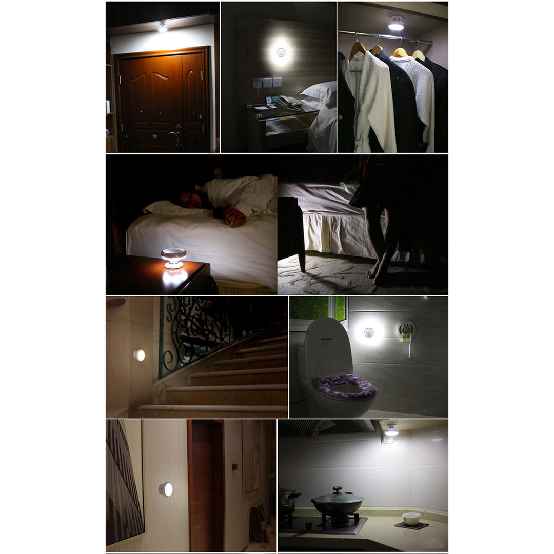 Maclean motion sensor LED lamp, magnet, back light, light modes: continuous, PIR sensor, 3xAA, MCE223 + 3 x Varta Industrial batteries