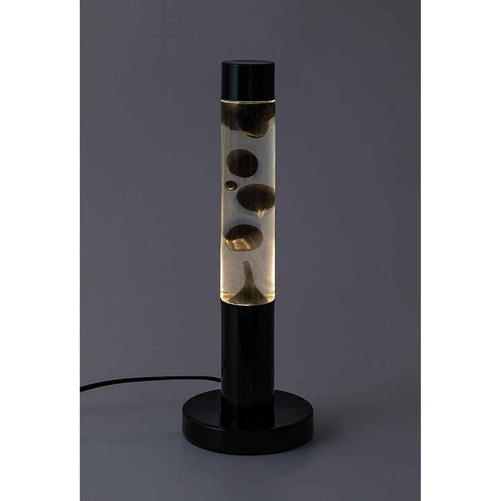 Rabalux LED lava lamp, 25W, 3000 K, black wax, Lavastic