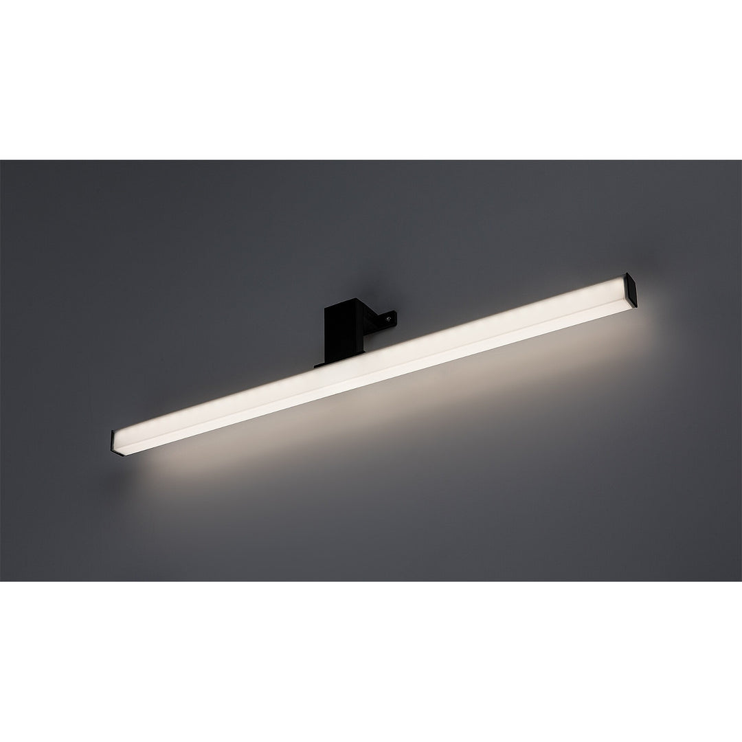 Rabalux bathroom lamp, power 9W, natural white 4000K, IP44. black, Oliro