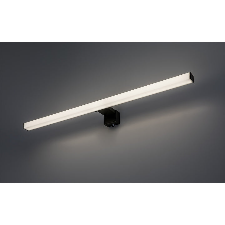 Rabalux bathroom lamp, power 9W, natural white 4000K, IP44. black, Oliro