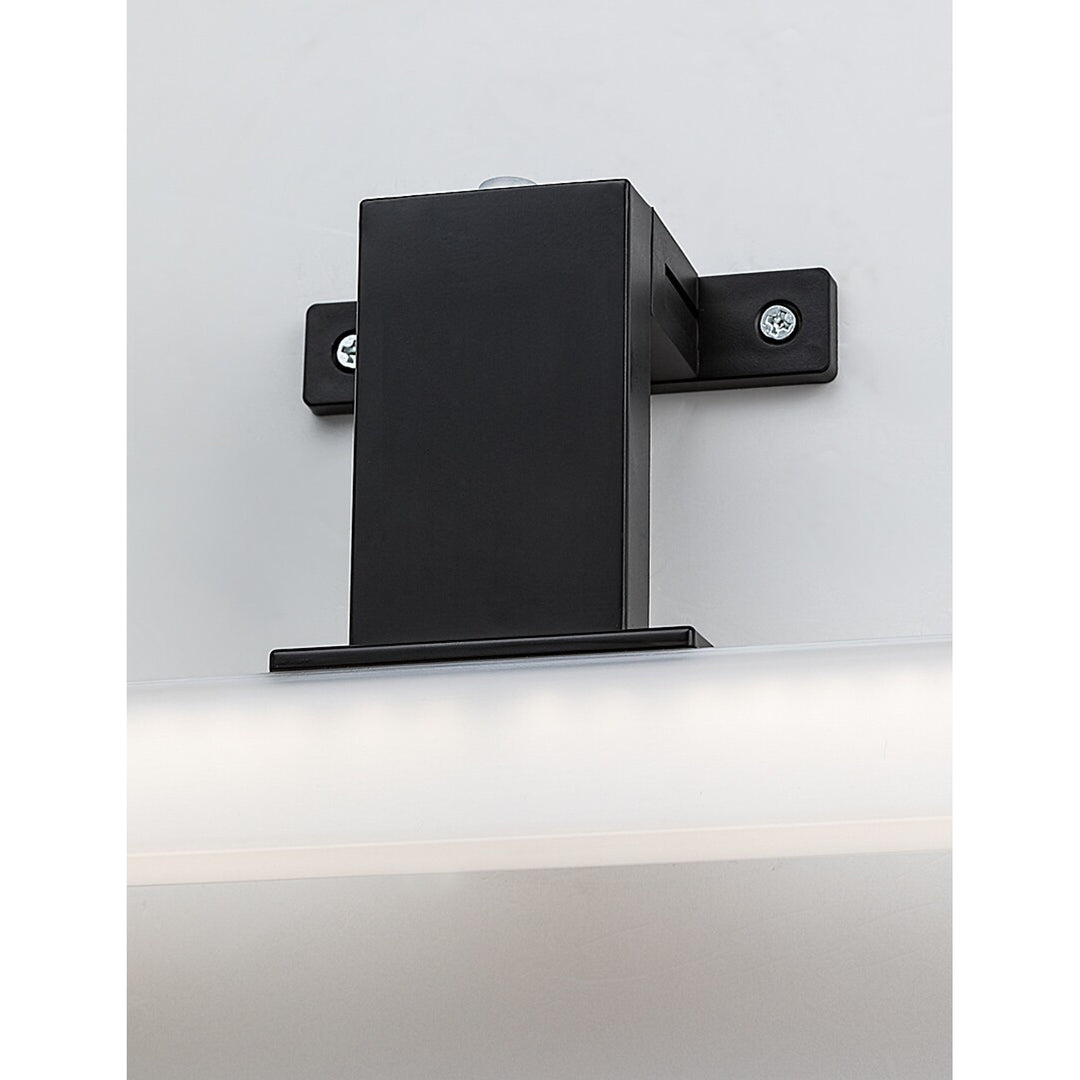 Rabalux bathroom lamp, power 9W, natural white 4000K, IP44. black, Oliro