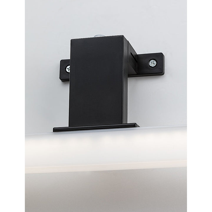 Rabalux bathroom lamp, power 9W, natural white 4000K, IP44. black, Oliro