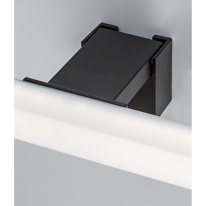 Rabalux bathroom lamp, power 9W, natural white 4000K, IP44. black, Oliro