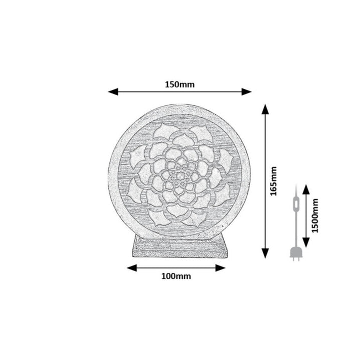 Rabalux salt lamp, E14 thread, orange, IP20, Mandali