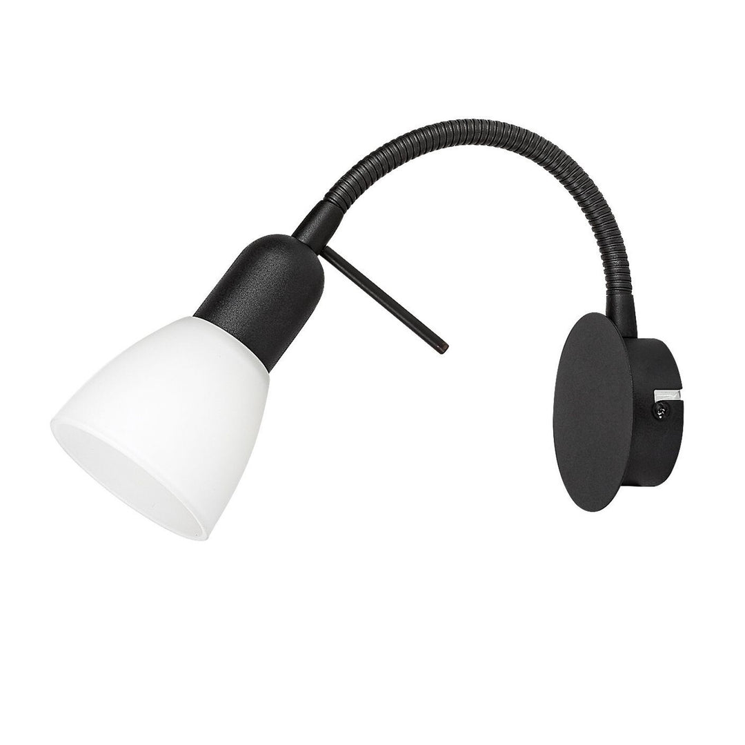 Rabalux wall lamp, spot, E14 bulb thread, IP20, black, Soma