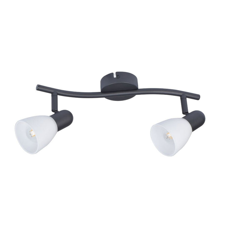 Rabalux ceiling lamp, spot, 2x E14 bulb thread, IP20, black, Soma