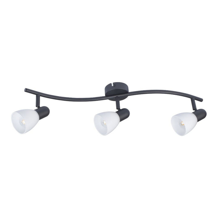 Rabalux ceiling lamp, spot, 3x E14 bulb thread, IP20, black, Soma