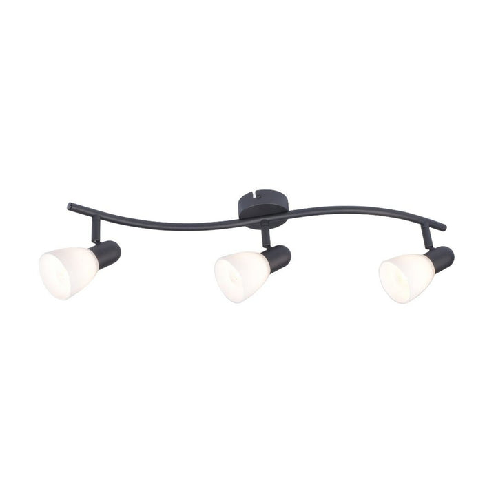 Rabalux ceiling lamp, spot, 3x E14 bulb thread, IP20, black, Soma