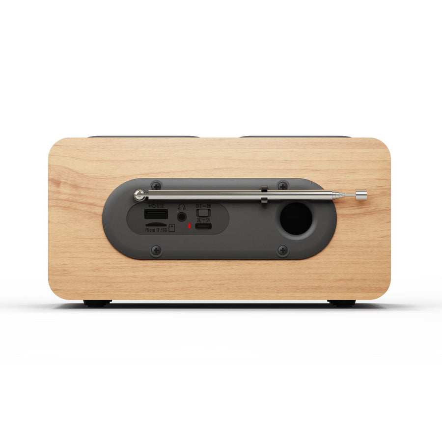 Blaupunkt portable radio, DAB+ digital radio and FM tuner, Bluetooth, headphone output, USB and microSD player, LCD display, clock and alarm function, powered by USB-C rechargeable battery, DR10CR