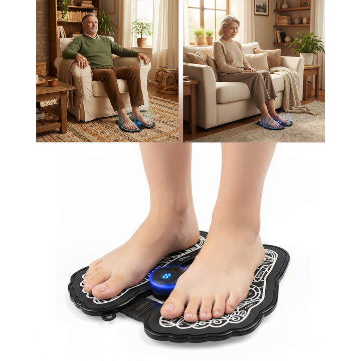 Media-Tech Foot Massager, EMS (Electrical Muscle Stimulation) massage, 8 modes, 19 intensity levels, MT6527