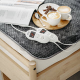 Camry electric blanket, for 2 people, dimensions 150x160cm, 8 heating levels, power 2 x 60W, grey, CR 7417