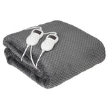 Camry electric blanket, for 2 people, dimensions 150x160cm, 8 heating levels, power 2 x 60W, grey, CR 7417