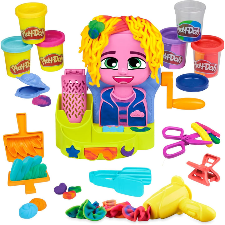 Play-Doh hair salon, creative toy, dougholine, F8807