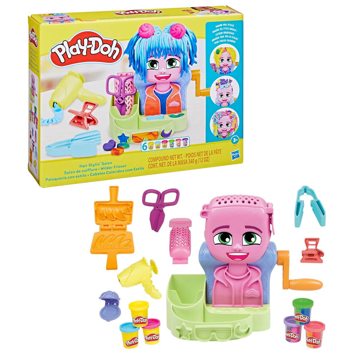 Play-Doh hair salon, creative toy, dougholine, F8807