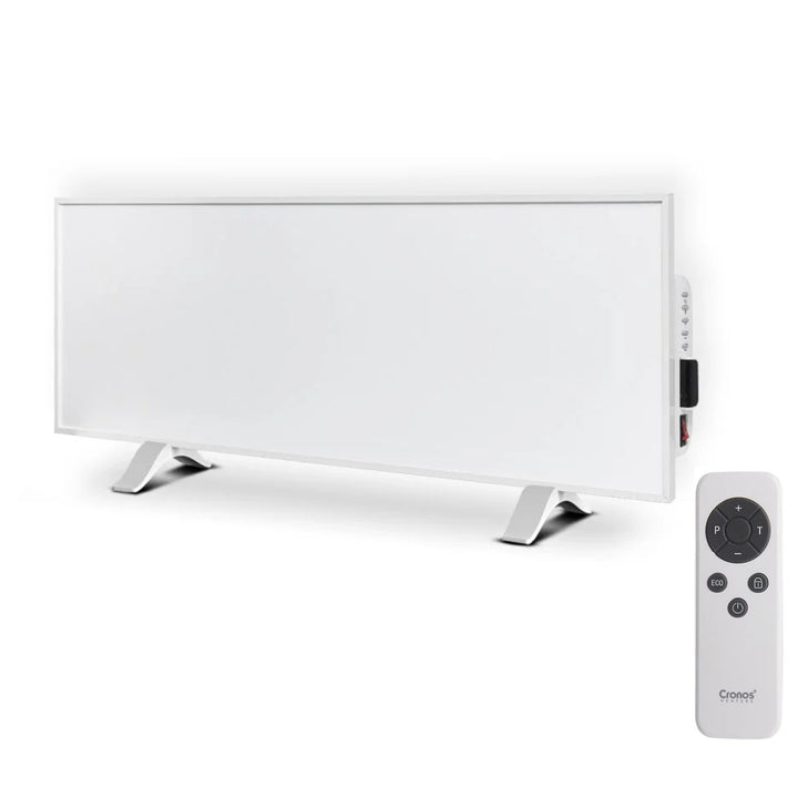 Cronos infrared heater, 330W, white, allergy friendly, ultra-thin, matte surface, heats an area up to 12m2, Synthelith PRO CRP-330TWP White