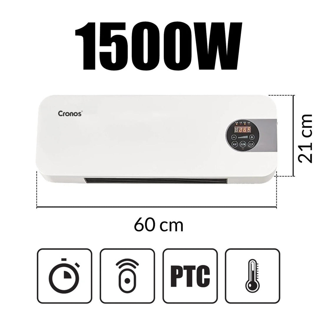 Cronos thermal air curtain, 1500W power, low power consumption, wide discharge angle, remote control control, HFH-201