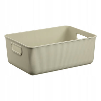 Akita Plast Team storage container, beige, 10L, 100% recycled, 60840802