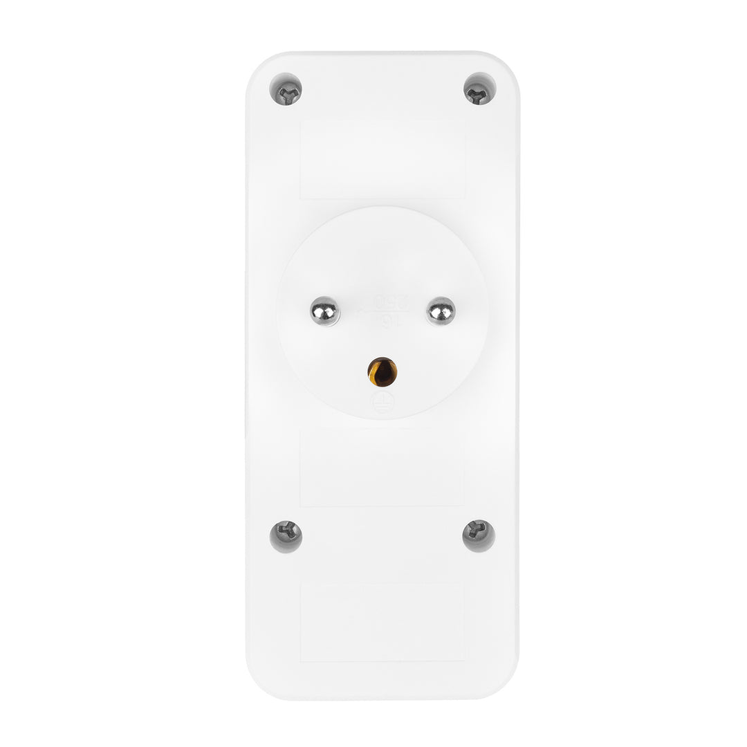 Current socket x3 + 4xUSB Maclean, splitter with 3 sockets, 2xUSB A, 2xUSB C PD 20W, 1x16A + 2x6A, MCE248 F/W, 3 pieces