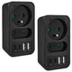 Current socket x2 + 4xUSB Maclean, splitter with 2 sockets, 2xUSB A, 2xUSB C PD 20W, 1x16A + 1x6A, MCE249 F/B, 2 pieces