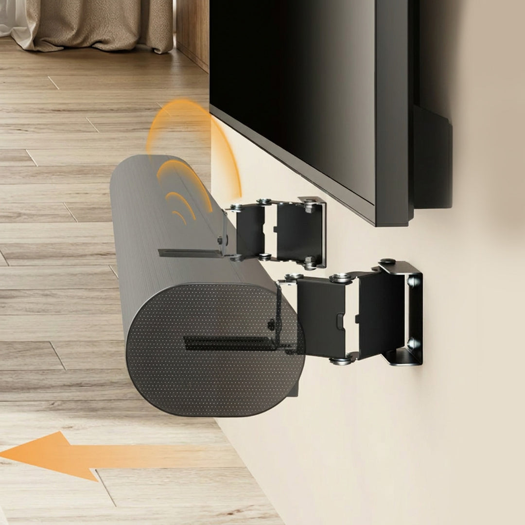 Maclean Soundbar Wall Mount / Bracket, angle adjustment +8°–8°, max. load 10 kg, made of steel, MC-177