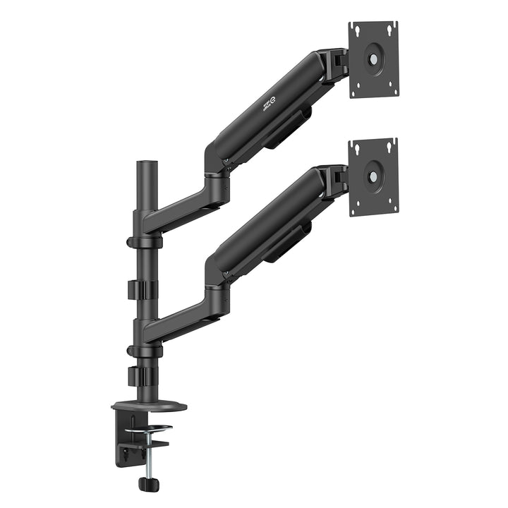 Ergo Office Mount / Holder for 2 Monitors, Gas Spring, 17"-32", 1-10 kg, Matte Black, ER-692 B