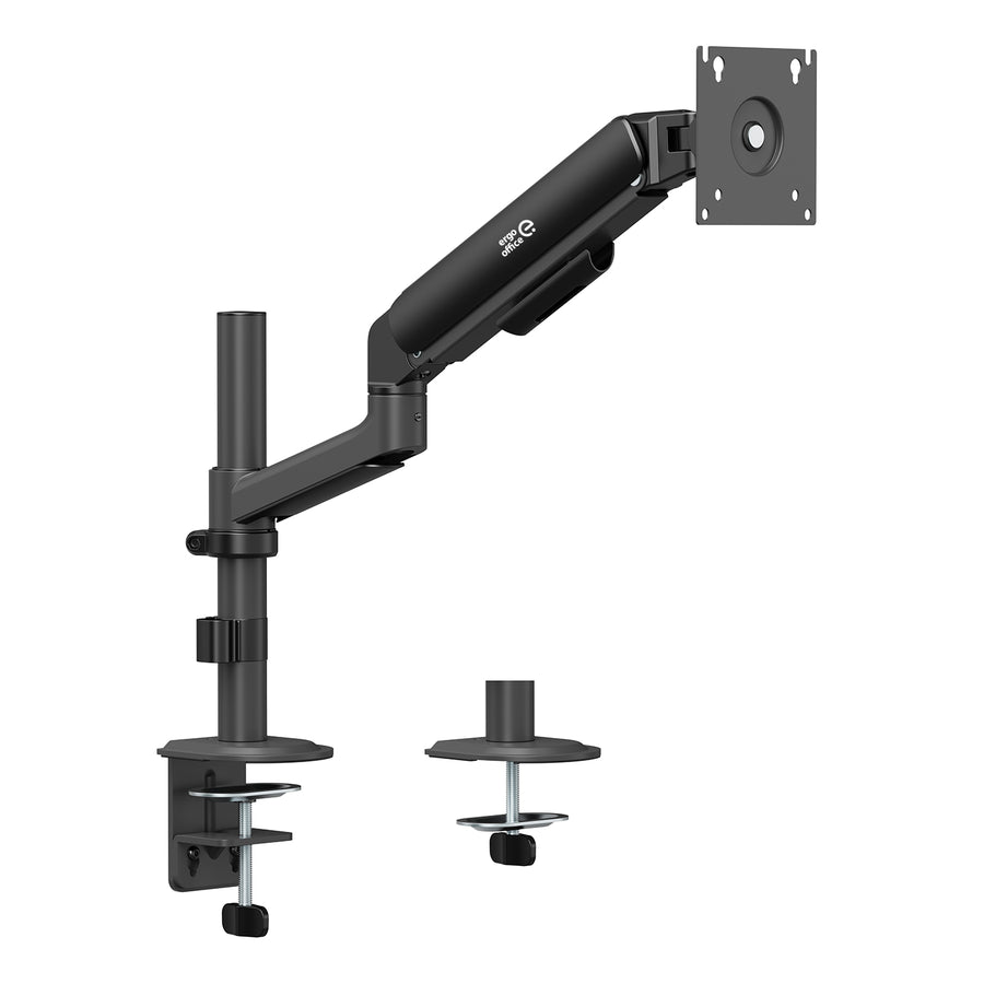Ergo Office Monitor Mount/Hanger, Gas Spring, 17"-32", 1-10 kg, Matte Black, Max. VESA 100x100, ER-691 B