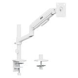Ergo Office Monitor Mount/Hanger, Gas Spring, 17"-32", 1-10 kg, Matte White, Max. VESA 100x100, ER-691 W