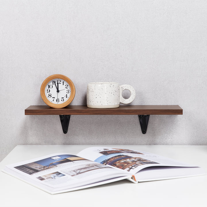 Maclean wall shelves, set of 12, 8kg max, for wall mounting, MC-331