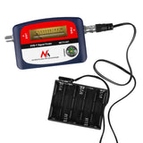 Maclean DVB-T TV meter, case, cable 25 cm F-F, MCTV-627 + 10x AA Varta Industrial battery