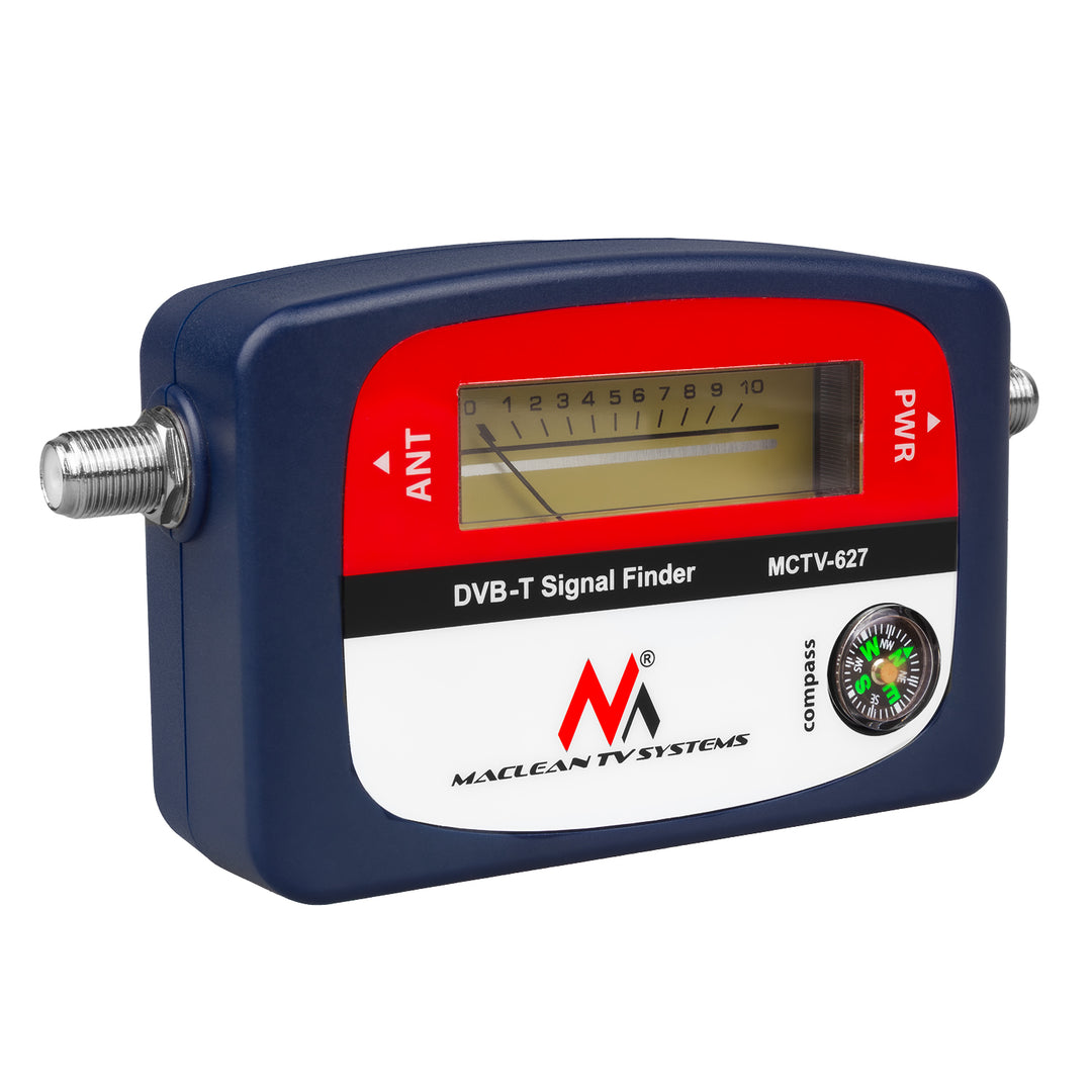 Maclean DVB-T TV meter, case, cable 25 cm F-F, MCTV-627 + 10x AA Varta Industrial battery
