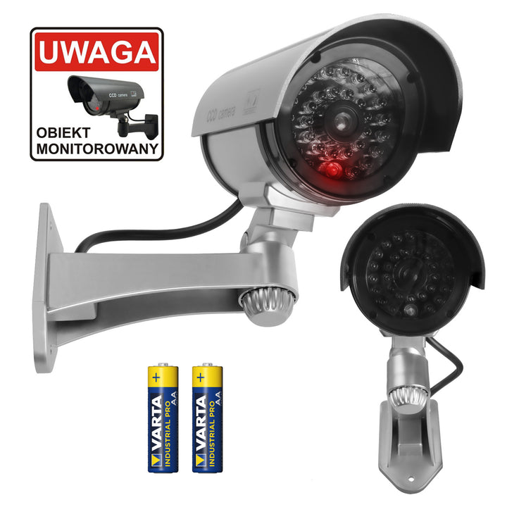 Dummy camera with flashing LED IR1100 S IR external + 2x AA battery Varta Industrial