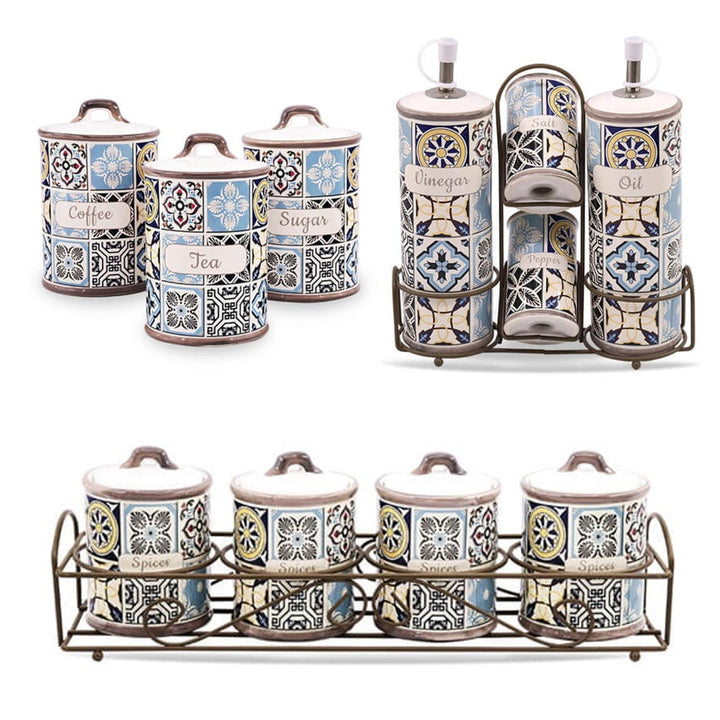 Set of ceramic containers for the kitchen Maestro Holiday in Porto