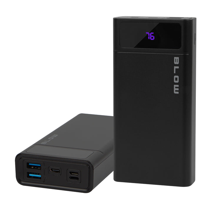 20,000 mAh PB20E Power Bank with QC+PD 20W and Lightning Connector, Black, by Blow