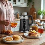 GreenBlue Cordless Electric Kettle, 1.7 L capacity, glass water tank, easy-to-read display, temperature selection, 2200 W, GB670 B
