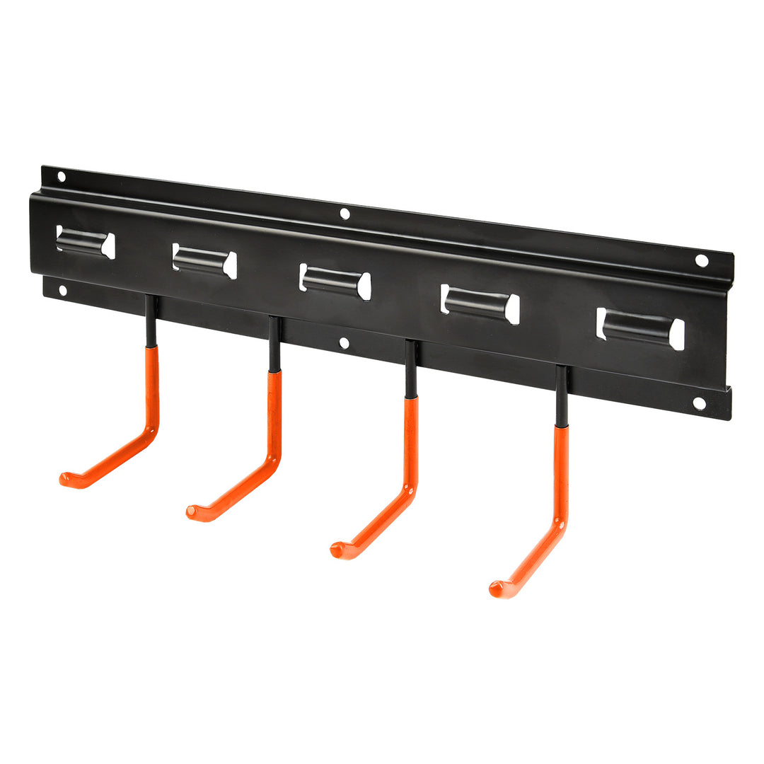 Maclean Wall-Mounted Garden Tool Organizer, steel, with hooks, max. load 30 kg, width 40 cm, MC-193