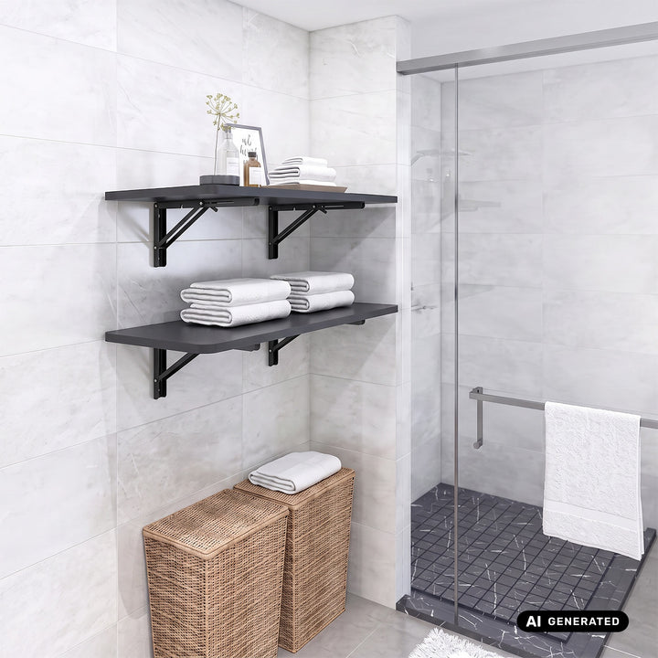 Maclean Folding Wall Shelf Bracket, min. 250 mm, max. 500 mm, max. 50 kg, 2 pieces, MC-194