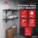 Maclean Folding Wall Shelf Bracket, min. 350 mm, max. 700 mm, max. 50 kg, 2 pieces, MC-196