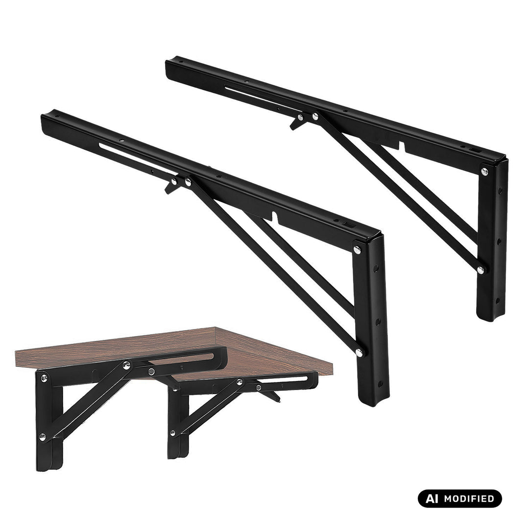 Maclean Folding Wall Shelf Bracket, min. 350 mm, max. 700 mm, max. 50 kg, 2 pieces, MC-196