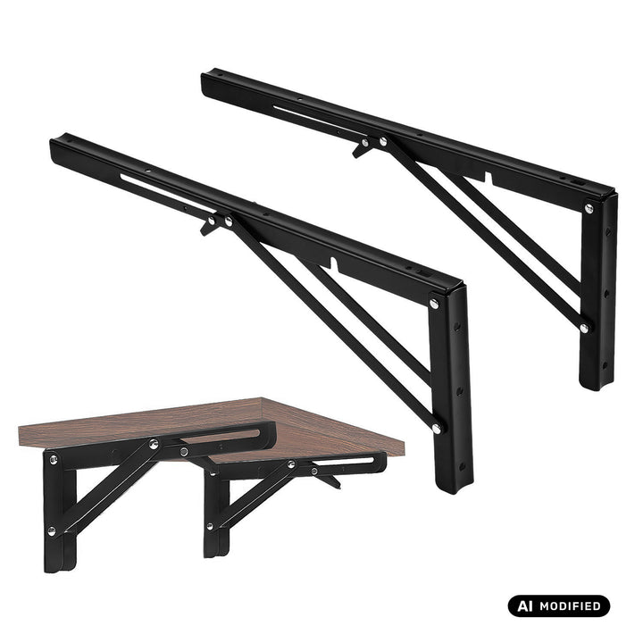 Maclean Folding Wall Shelf Bracket, min. 350 mm, max. 700 mm, max. 50 kg, 2 pieces, MC-196