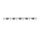 Maclean wall-mounted organizer for garden tools and mops, steel, with hooks, max. load 20 kg, width 60 cm, MC-185