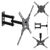 Maclean TV Mount / Bracket, max VESA 400x400, 32-55", up to 25 kg, black, tilt adjustment 0°–-15° and swivel adjustment +90°–-90°, MC-190