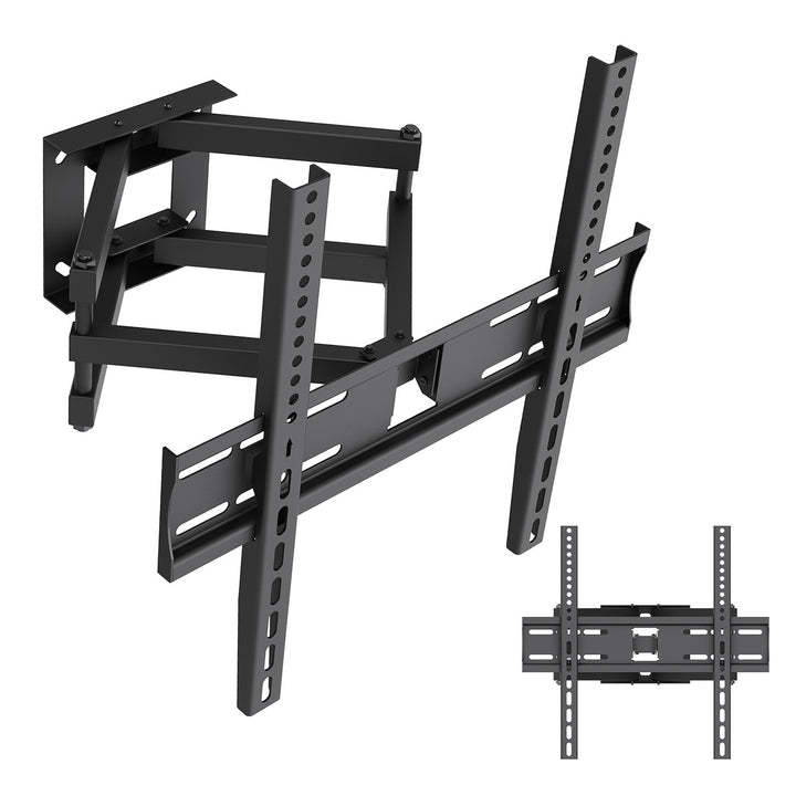 Maclean TV Mount / Bracket, max VESA 400x400, 32-70", up to 40 kg, black, tilt adjustment +12°–-12° and swivel adjustment +60°–-60°, MC-192