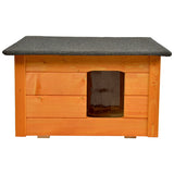 Kennel for dog, cat Woodok, insulated, spruce wood + bed