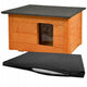 Kennel for dog, cat Woodok, insulated, spruce wood + bed