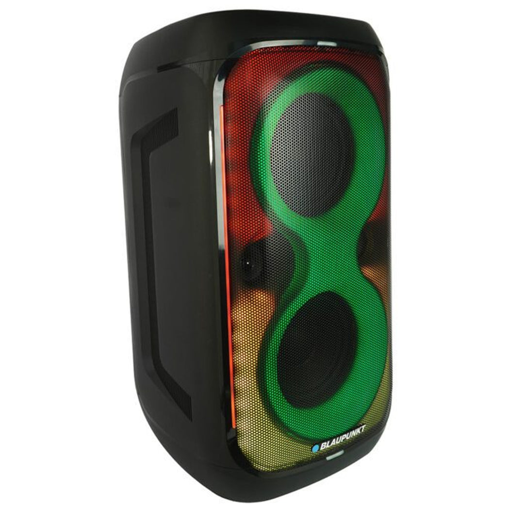 Blaupunkt Party Box Speaker, LED lighting, Bluetooth, USB and AUX, FM radio, karaoke function, remote control, battery life up to 18h, PB60X