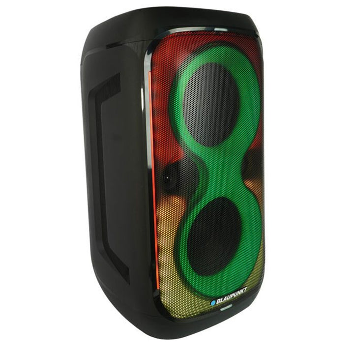 Blaupunkt Party Box Speaker, LED lighting, Bluetooth, USB and AUX, FM radio, karaoke function, remote control, battery life up to 18h, PB60X