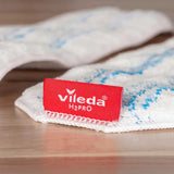 Vileda H2prO flat mop, 100% clean/dirty water separation, two reservoirs, microfiber pad, 360° tip, 175774